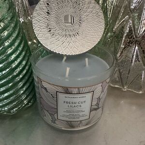 Bath & Body Works Fresh Cut Lilacs Candle - Soft Blue